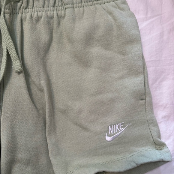 Nike Women's Light Green Athletic Shorts - Picture 4 of 5
